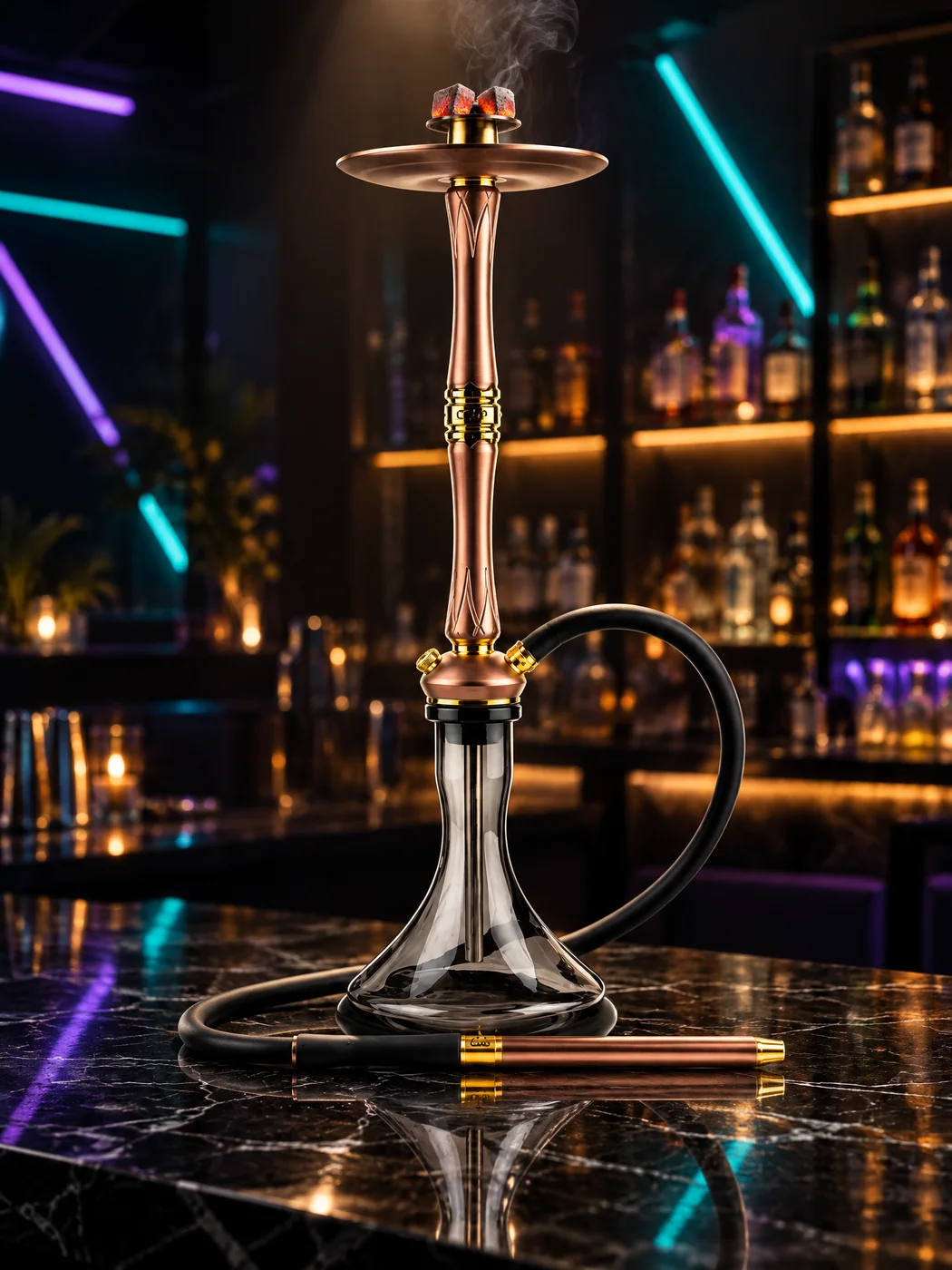 Кальян Exclusive MOS-HOOKAH у барной стойки